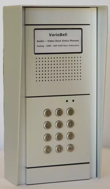 GSM VarioBell intercom with 0 call buttons and keypad