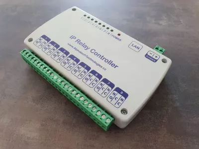IP relay controller with 8 relays