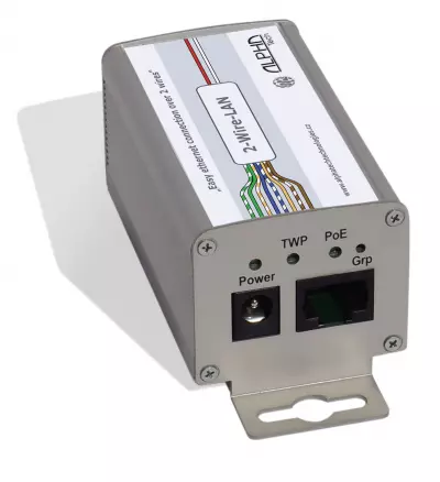 2-Wire-LAN convertor - Ethernet and PoE over 2 wires