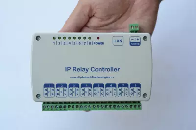 IP relé kontroler s 8 relé