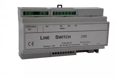 Line Switch DIN - relé de teléfono fijo